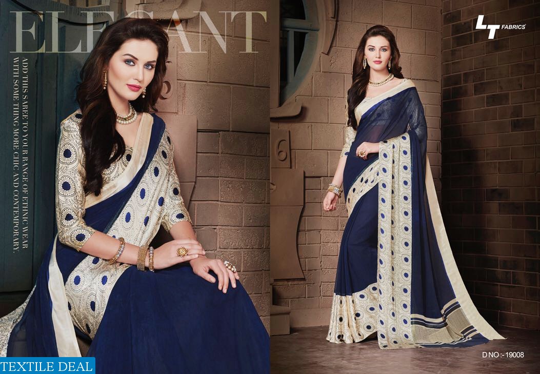 LT Glitz Wholesale Satin border Ethnic Saree